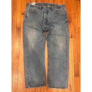 Levi's 505 Men's Regular Fit Straight Leg Jeans Blue Denim- Size W40 L30